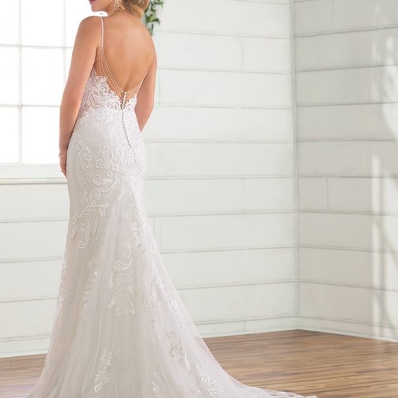 Essence of Australia White Wedding Dress Street Size 6 NEW and Unaltered - Picture 3 of 6